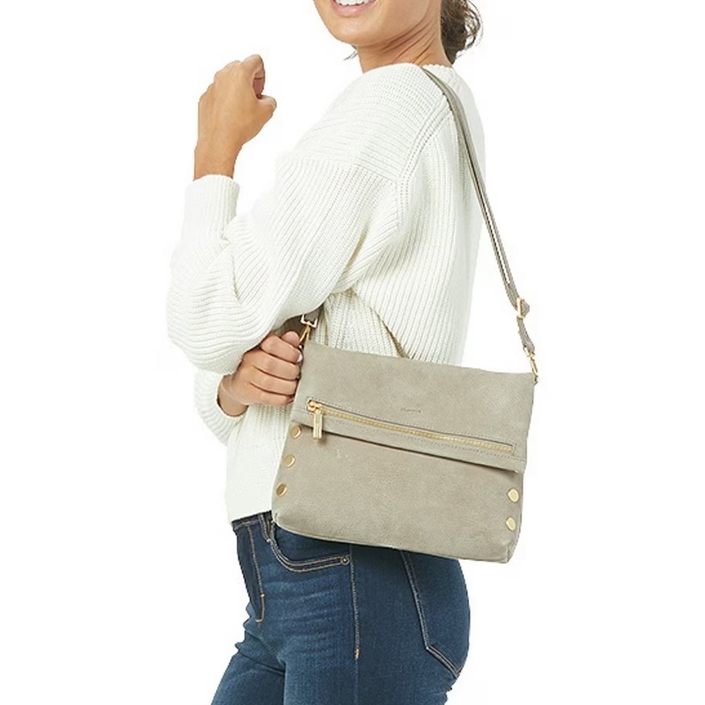 Great condition,VIP Studded Leather Fold-Over Zip Flap Medium Crossbody Bag